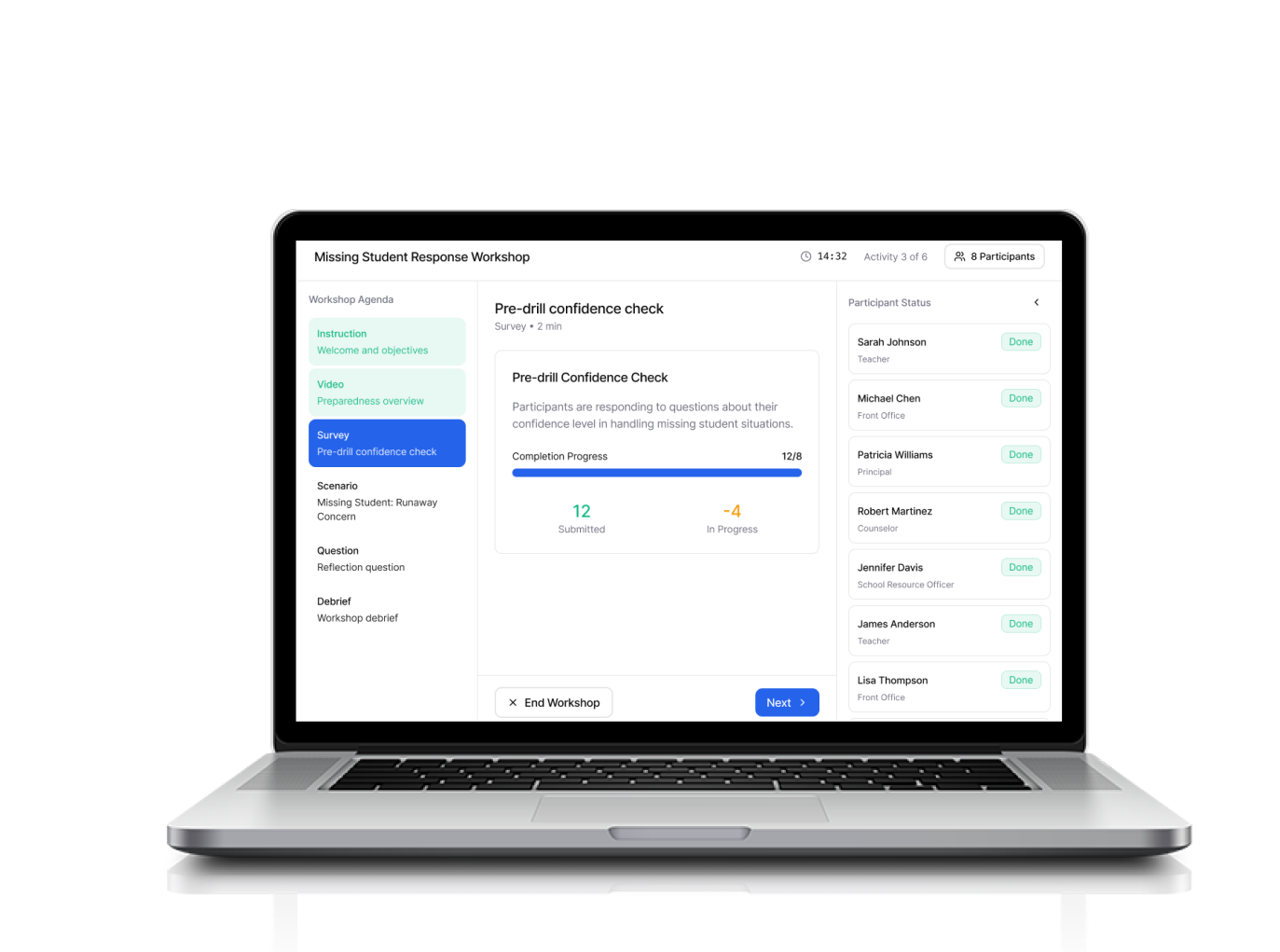 [interface] screenshot of core features (for a ai legal tech company)