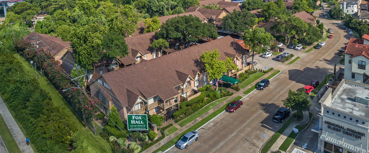 Aerial view of property