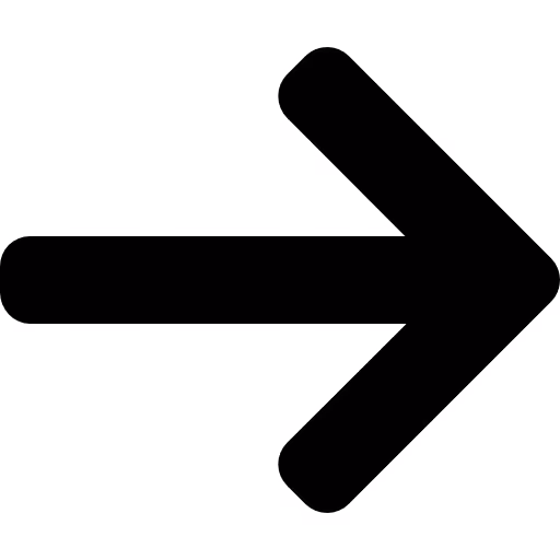 Black right-pointing arrow icon with rounded edges.
