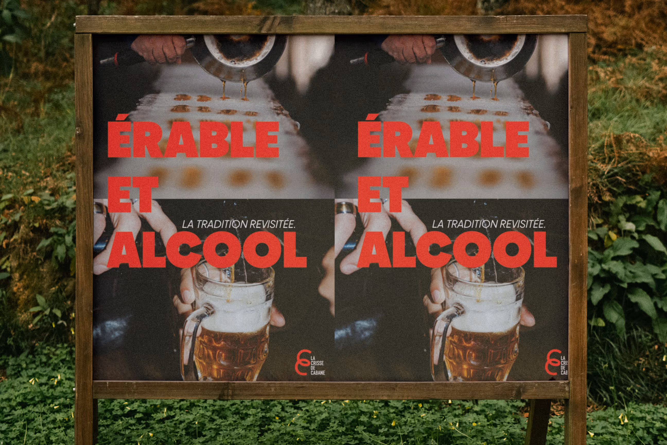 promotional billboard for la crisse de cabane