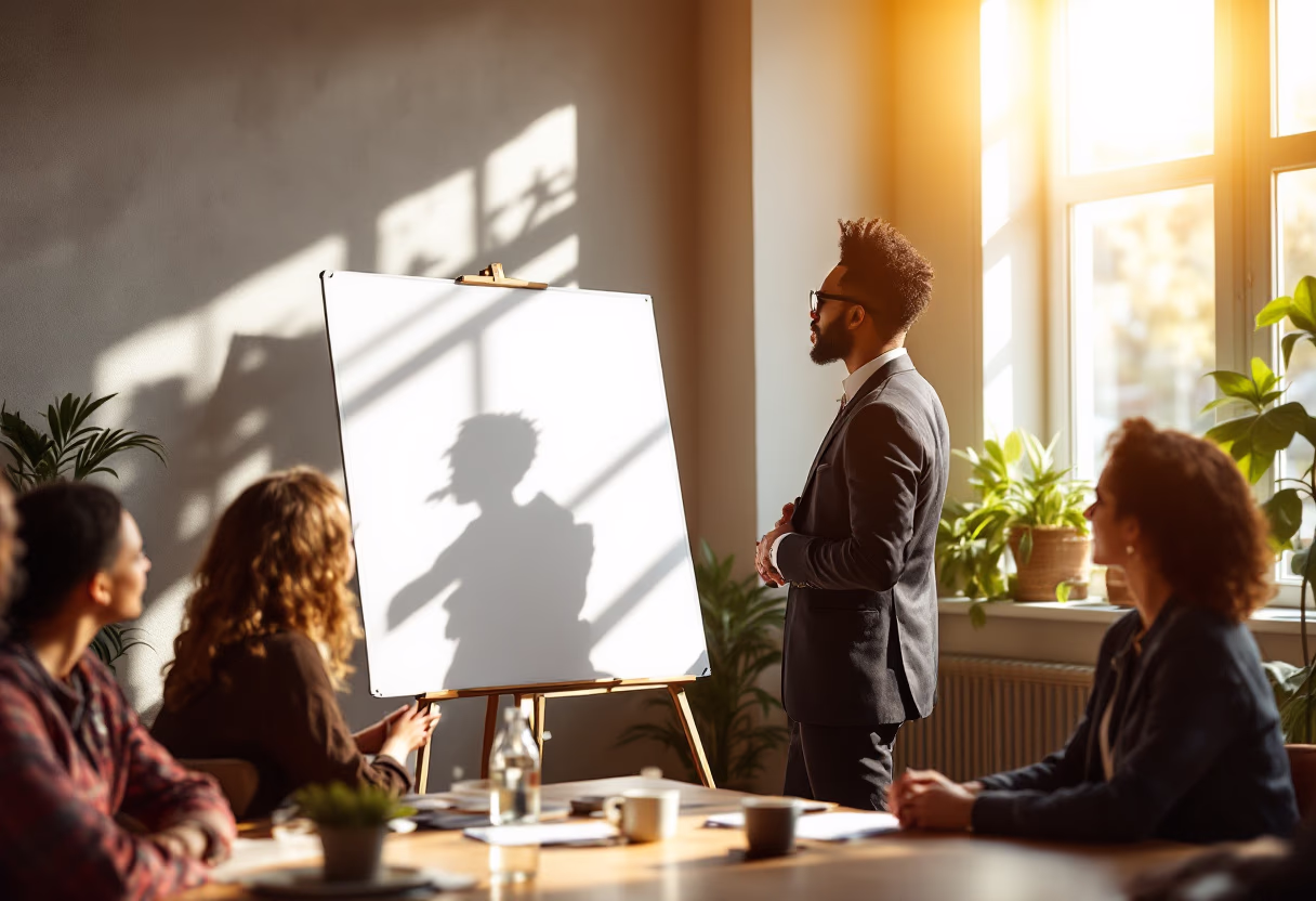 image of consultant advising a business (for an erp company)