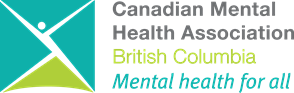 Logo of Canadian Mental Health Association British Columbia with tagline Mental health for all.