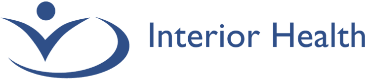 Interior Health logo with stylized person and oval shape in blue.
