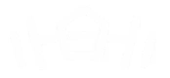 White stylized logo combining a hexagon and dumbbells representing fitness or weightlifting.