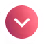 White downward arrow inside a pink-red gradient circle icon.