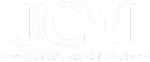 JCM Construction gold and silver logo on dark background