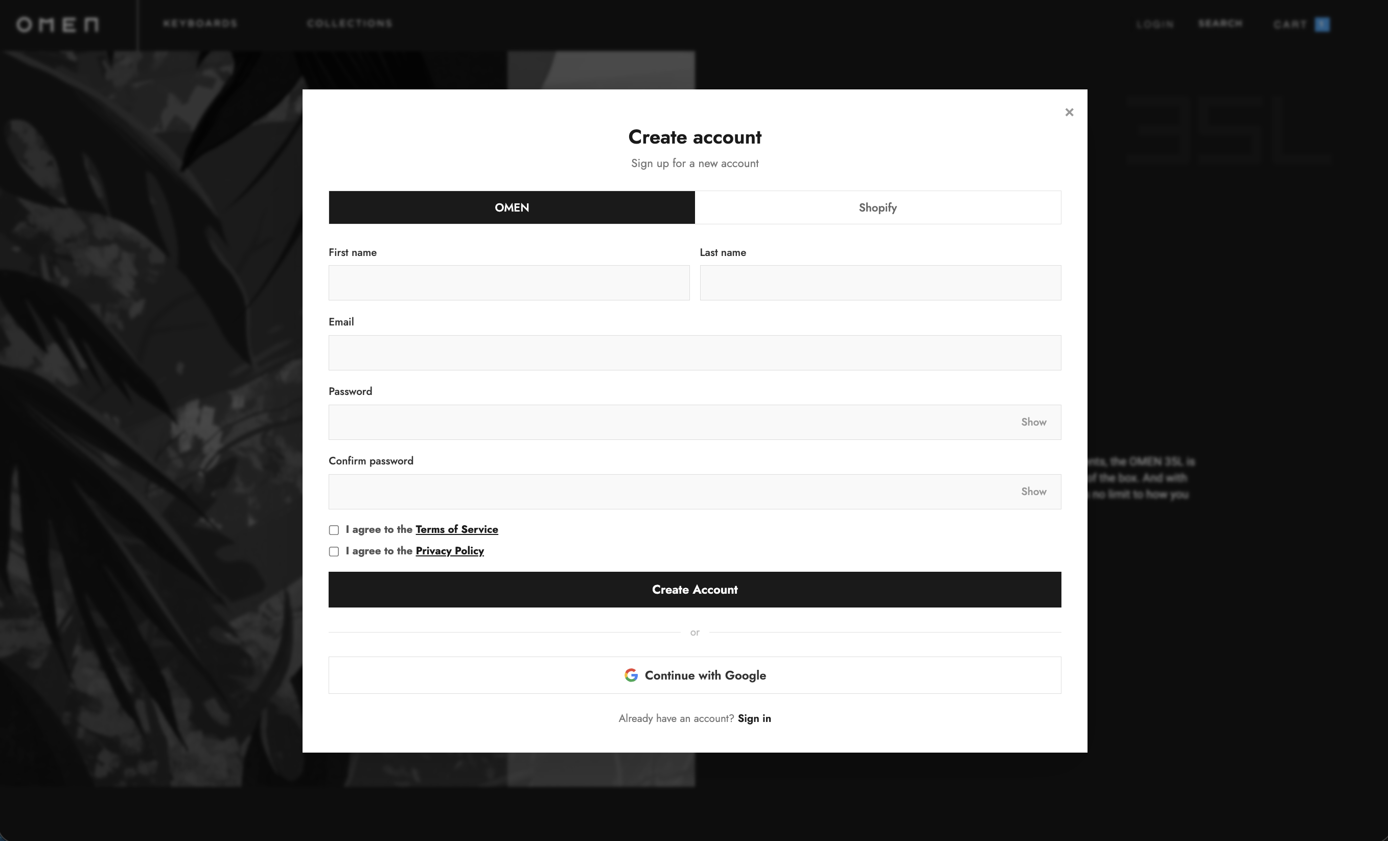 Account Registry