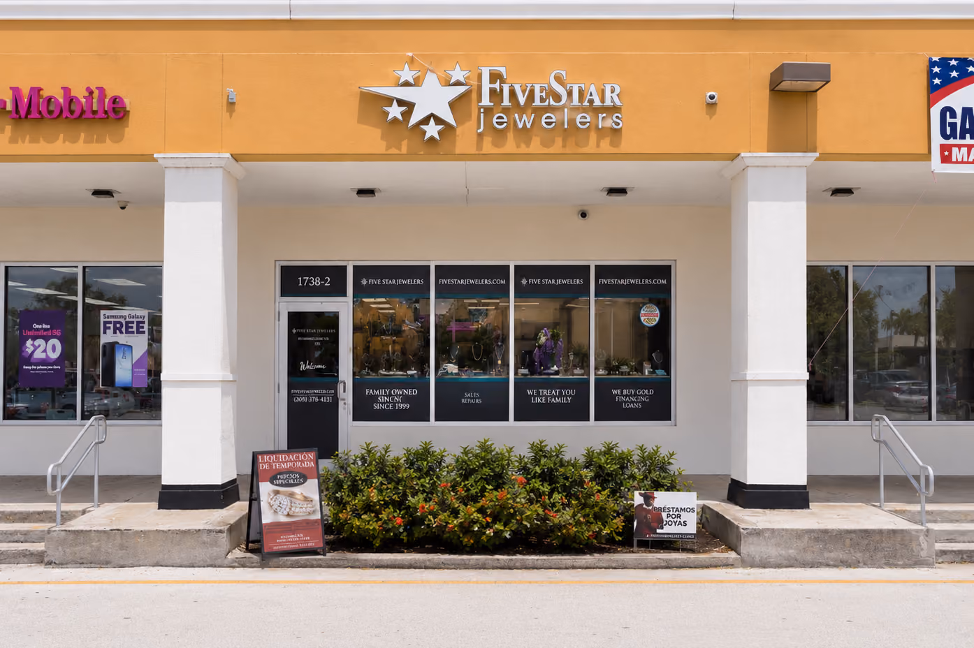 Fachada de Five Star Jewelers Hialeah
