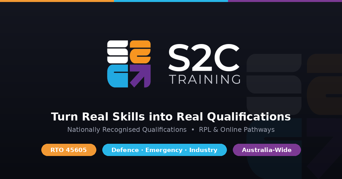 S2C Training | Nationally Recognised Qualifications & RPL