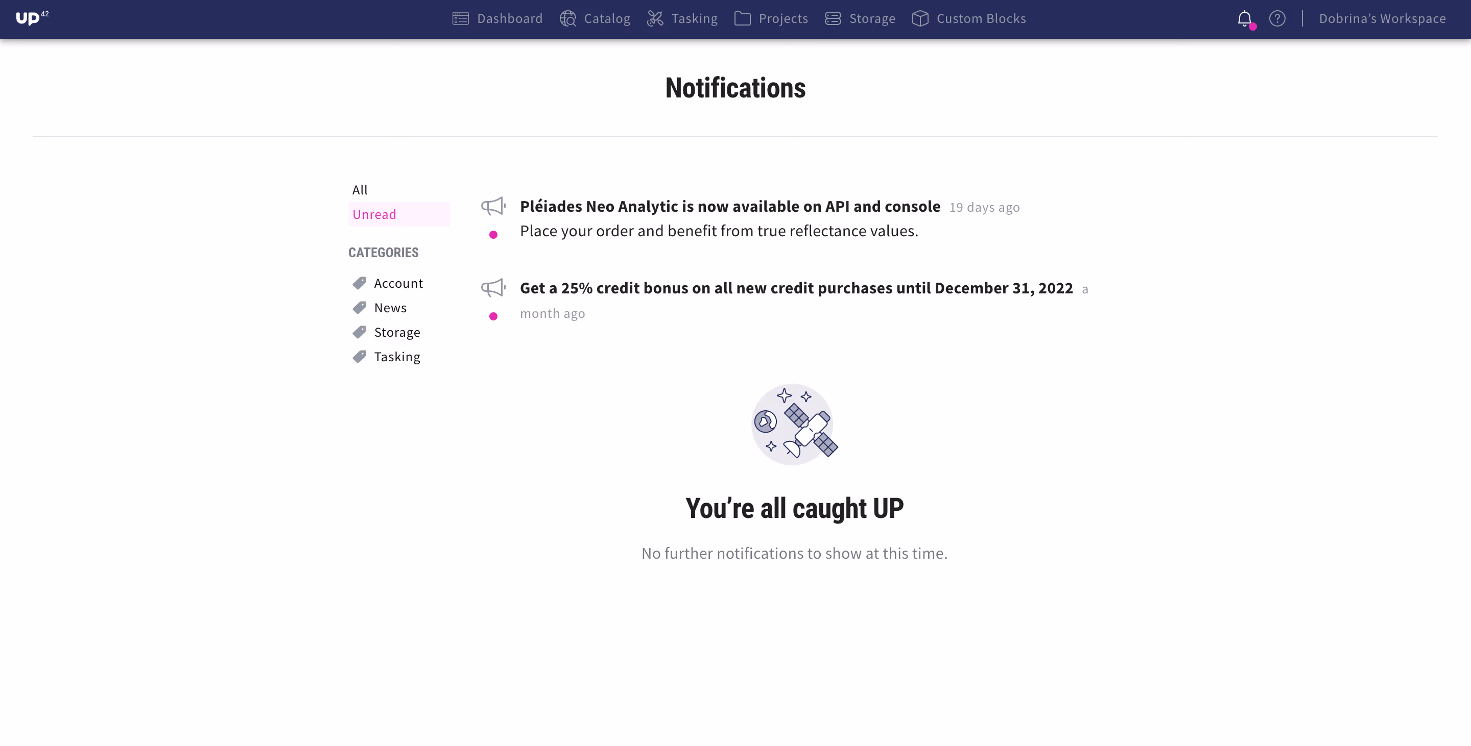 New console notification center I