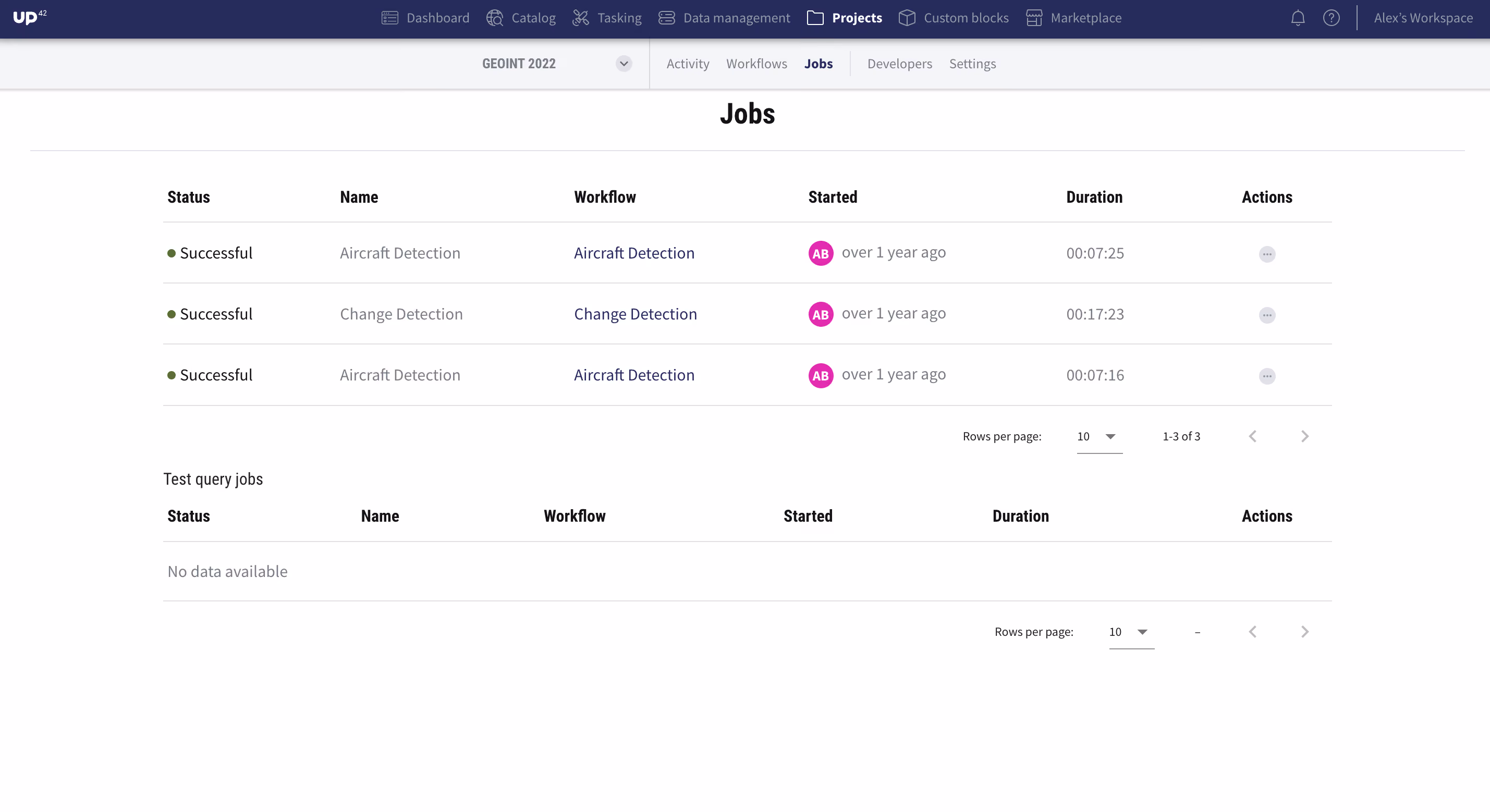 Projects and Jobs