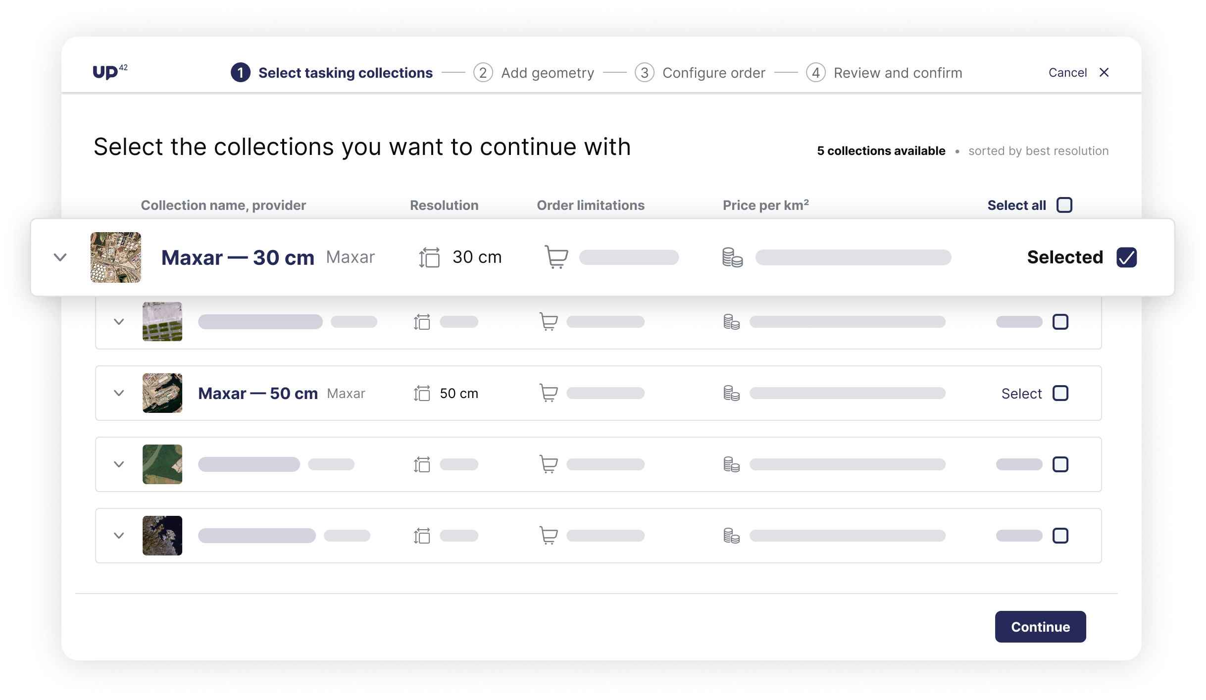 Maxar selection