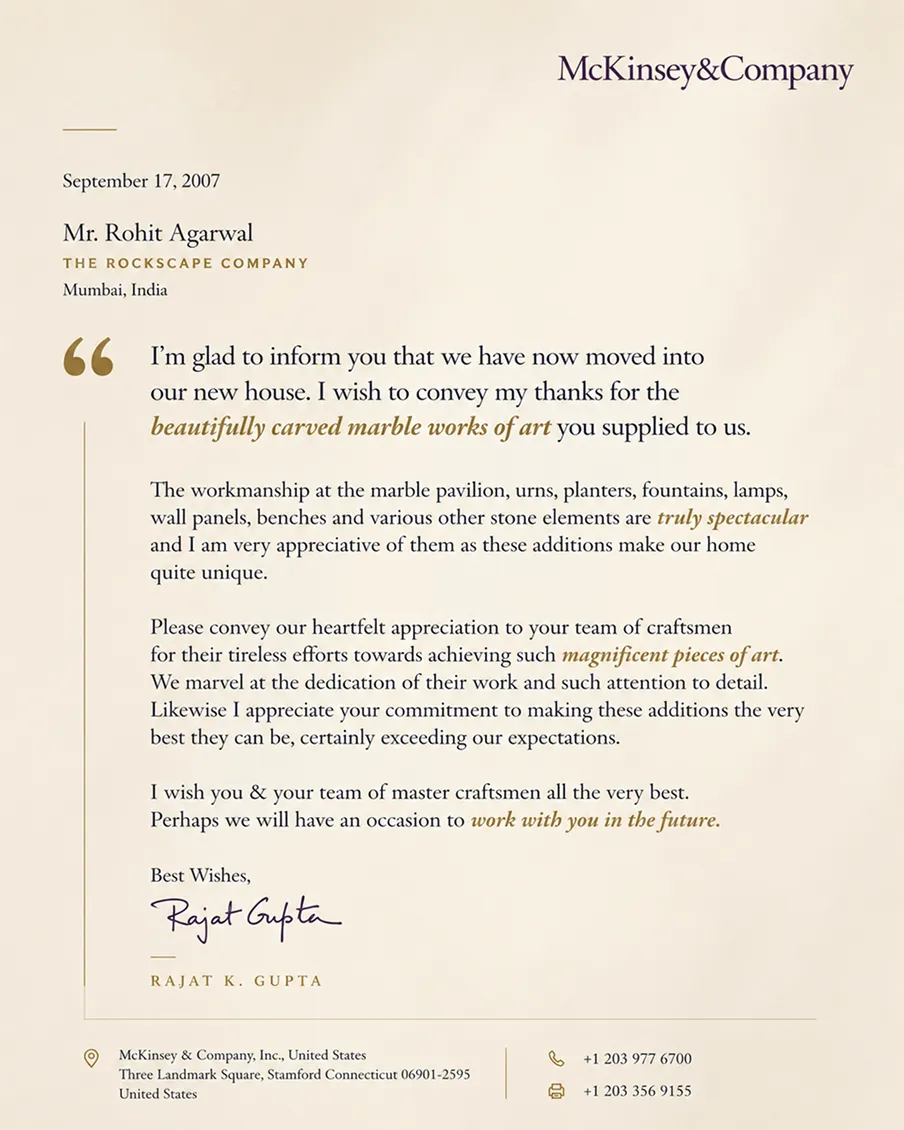 Rockscape client project testimonial
