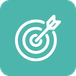 Icon representing confident decisions and clear priorities