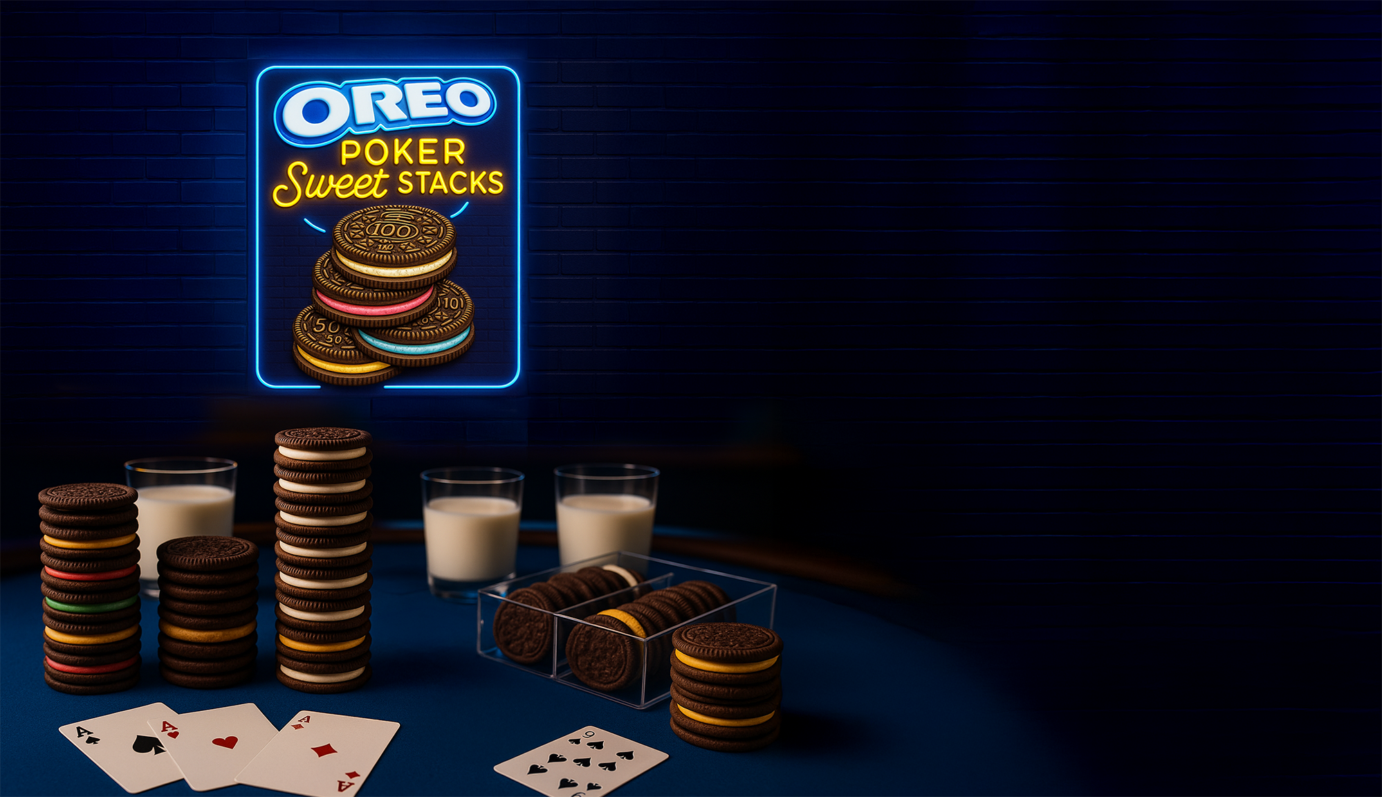 Oreo neon light