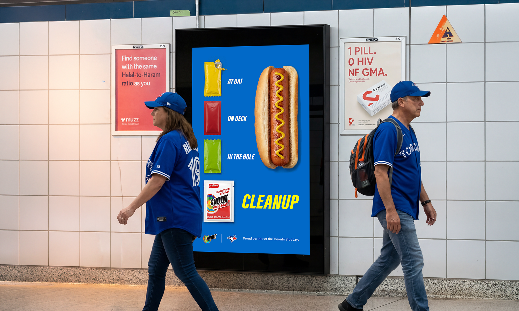 Shout subway ad