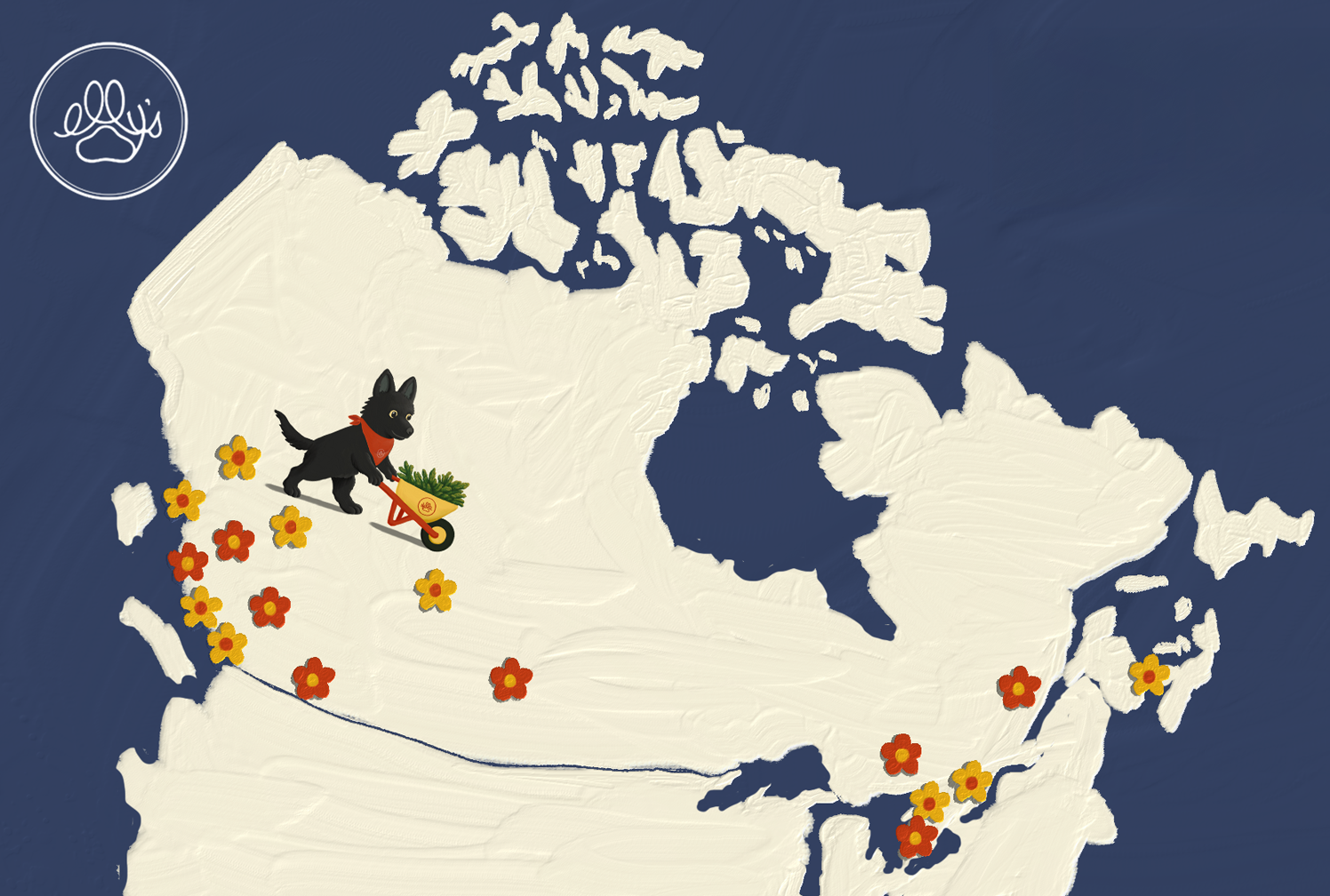 Elly's Canada map mobile