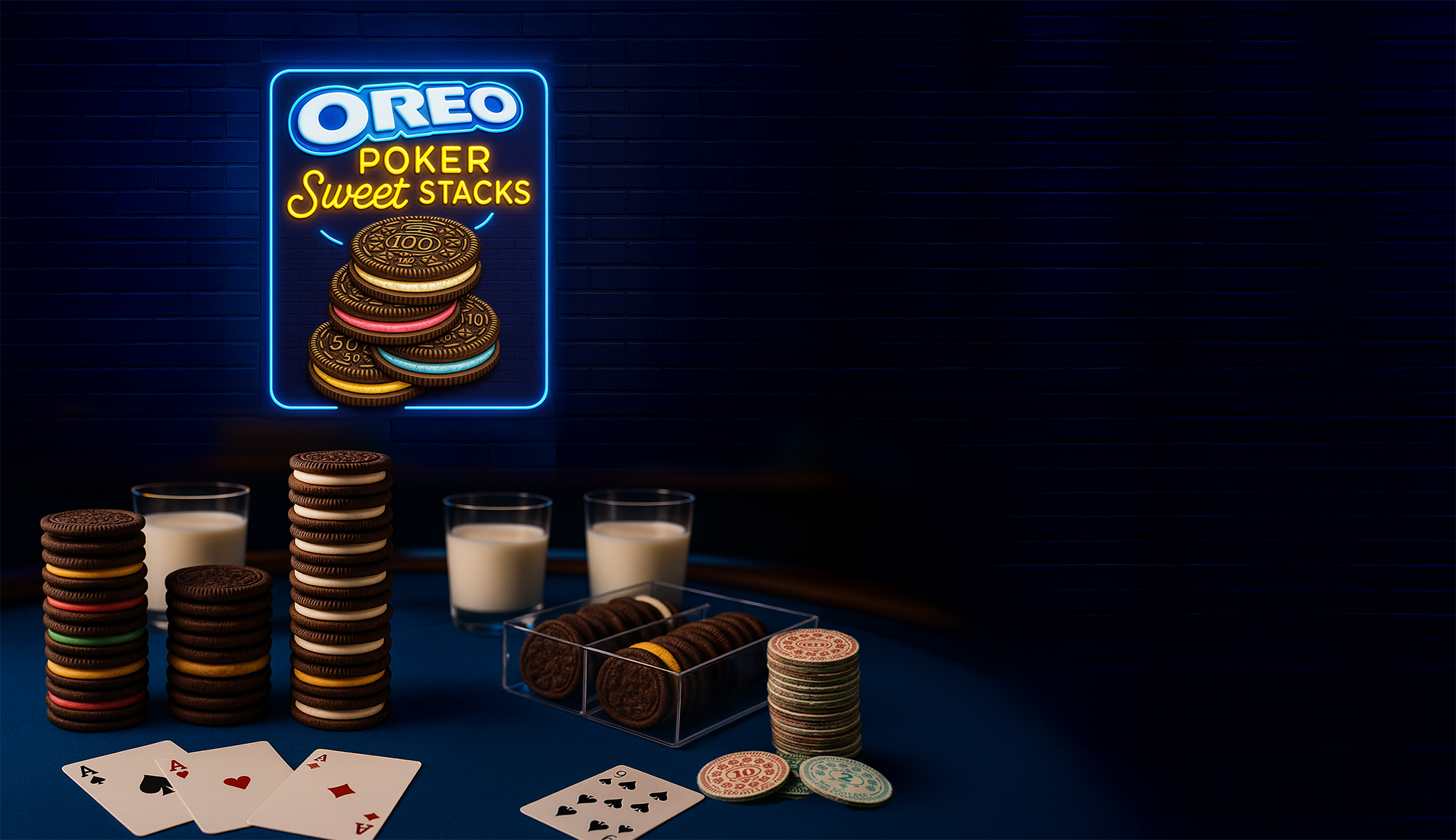 Oreo neon light