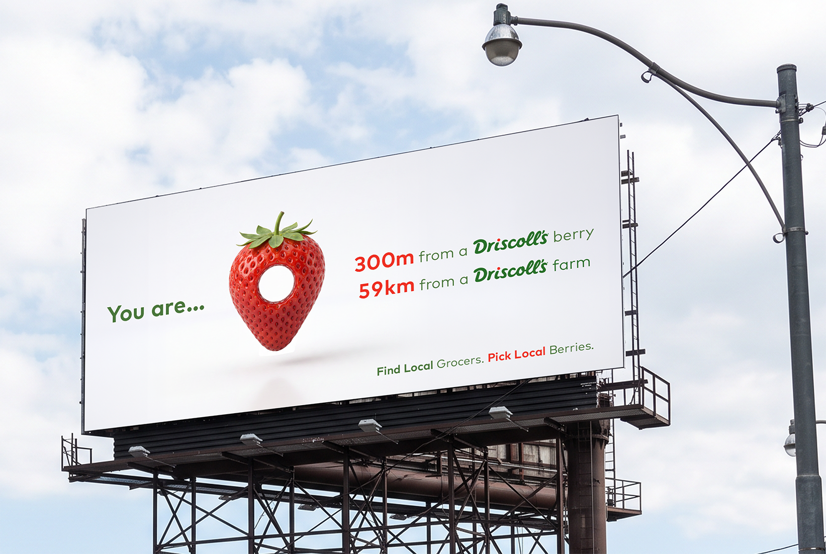 Driscoll's billboard mockup