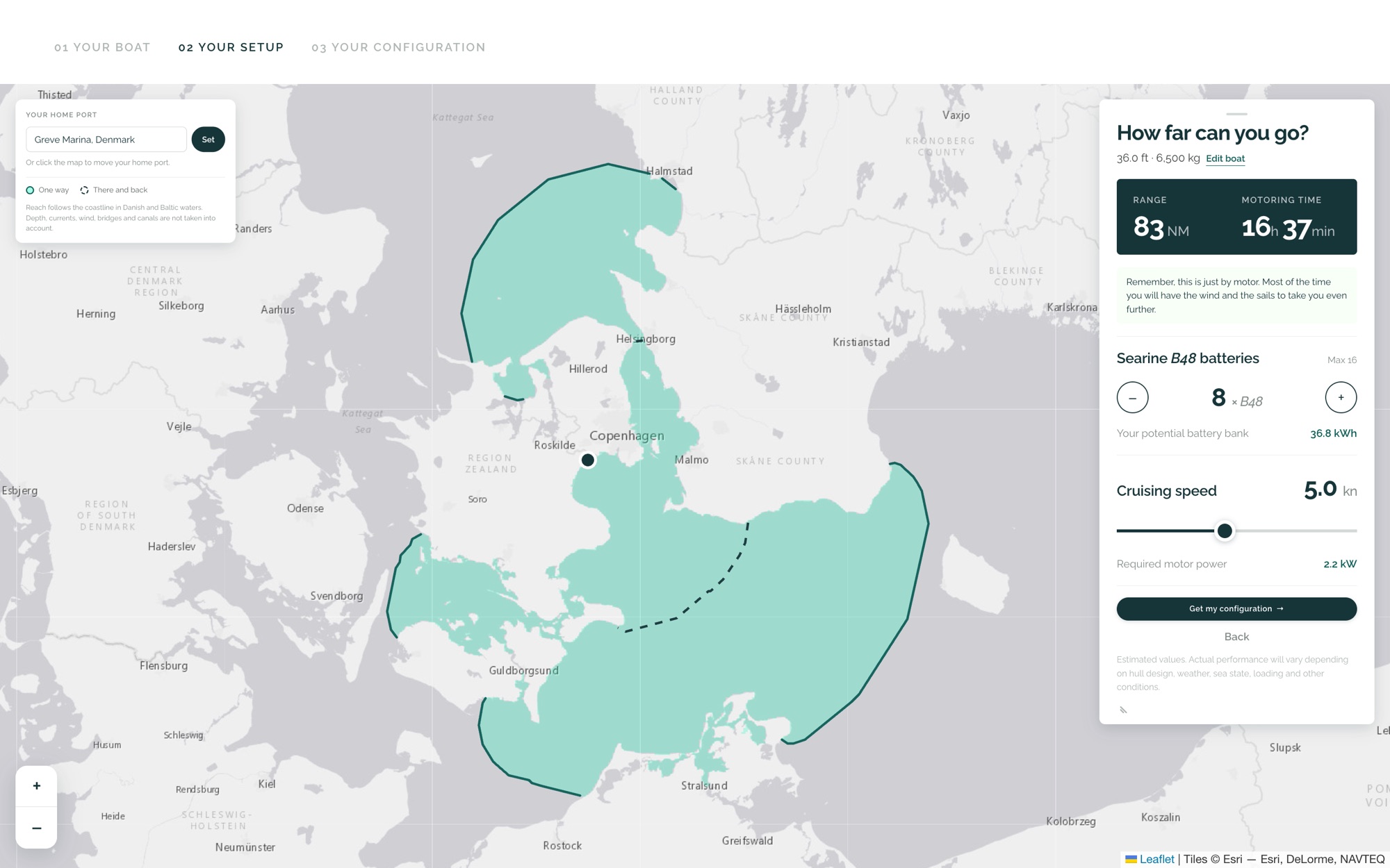 How far can you go? See your electric range on the map