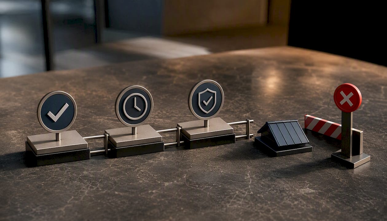 Warranty claim checkpoints and failure points