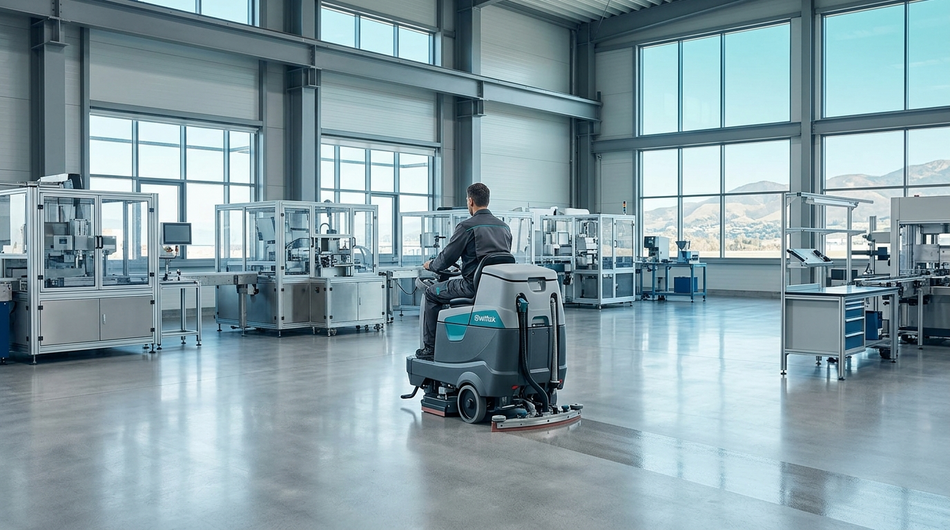 Clean warehouse and production floor serviced by WestCore