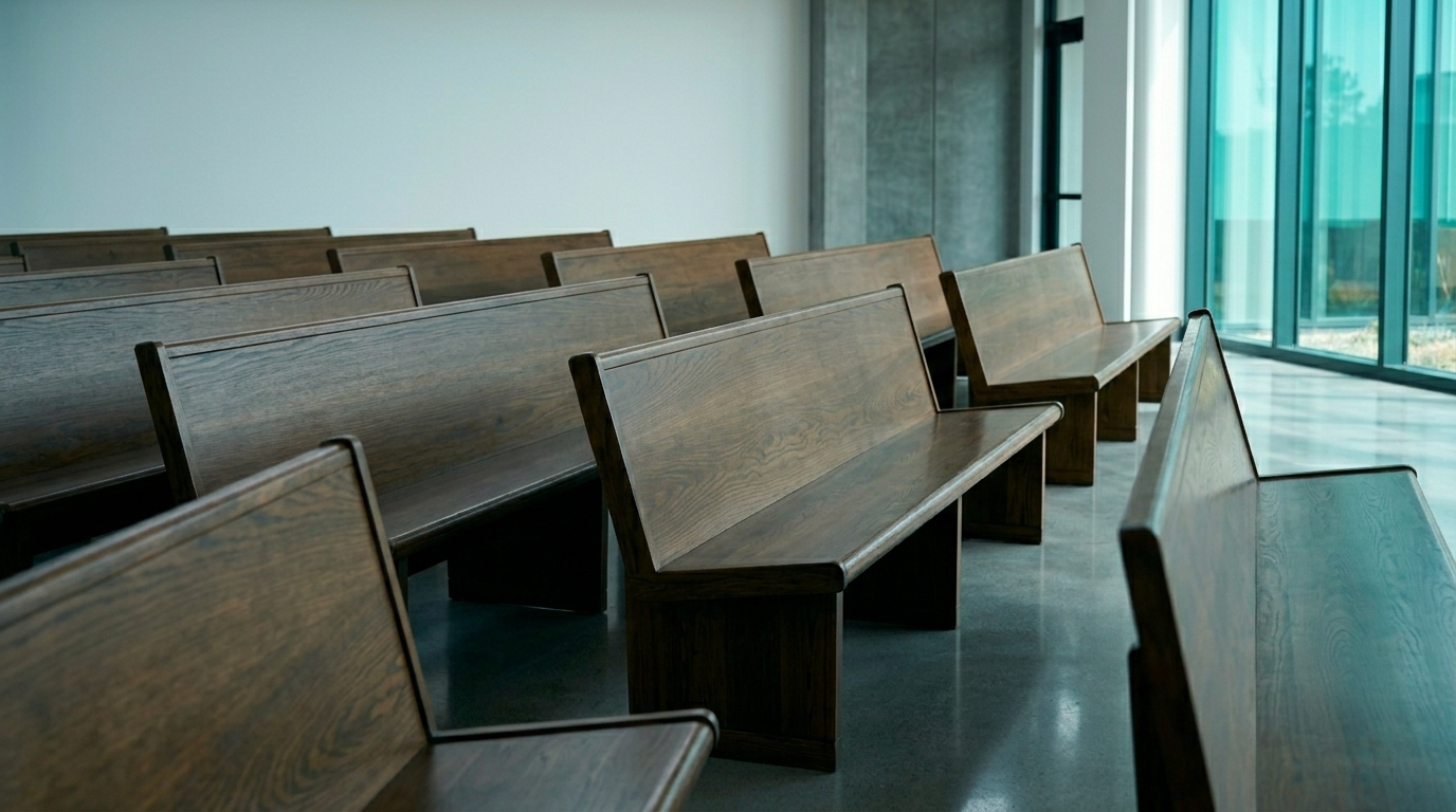 Tidy, presentation-ready religious facility interior
