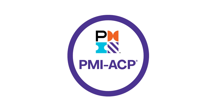 PMI-ACP certification logo with purple circle and colorful P icon