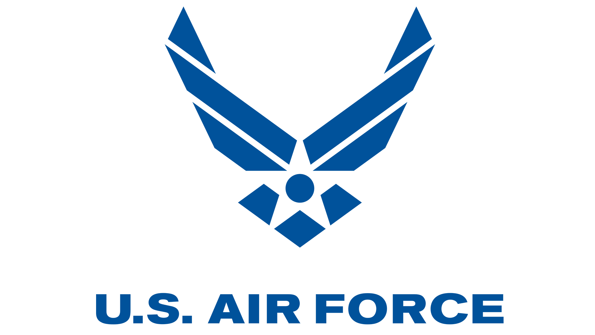 U.S. Air Force official logo featuring blue wings and star symbol