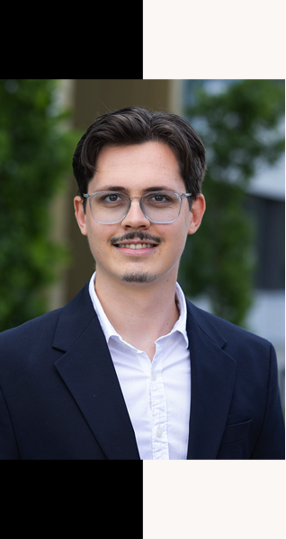 Portrait mit schwarz und weiß
