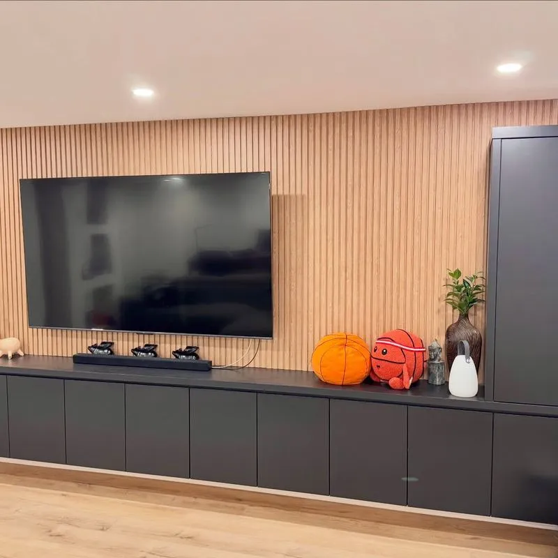 Finished basement renovation project by Desire Basements in the Greater Toronto Area