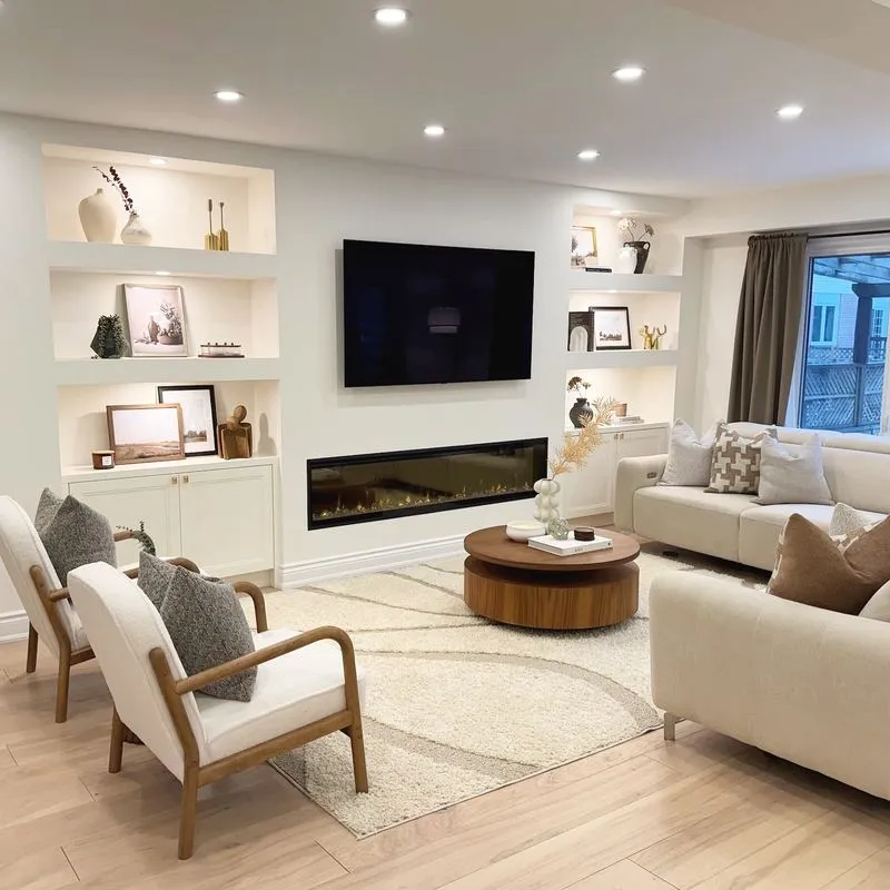 Finished basement renovation project by Desire Basements in Newmarket, Ontario