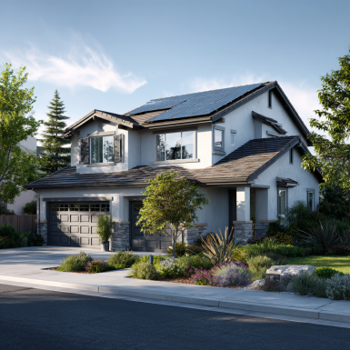 Golden Solar Panel and Shingle Roof Repair