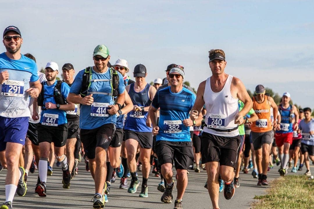 Runners at the Stromlo Running Festival near Canberra
