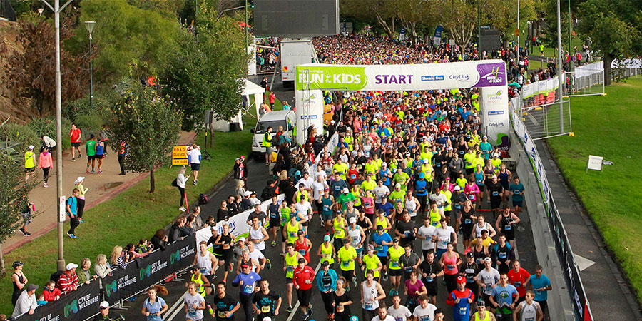 Runners at Run for the Kids in Melbourne