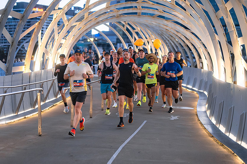 Runners at ASICS Run Melbourne