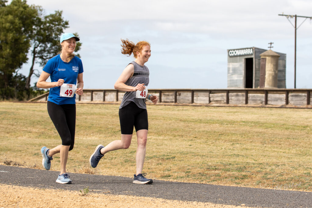 Runners at the Coonawarra Running Festival in South Australian wine country