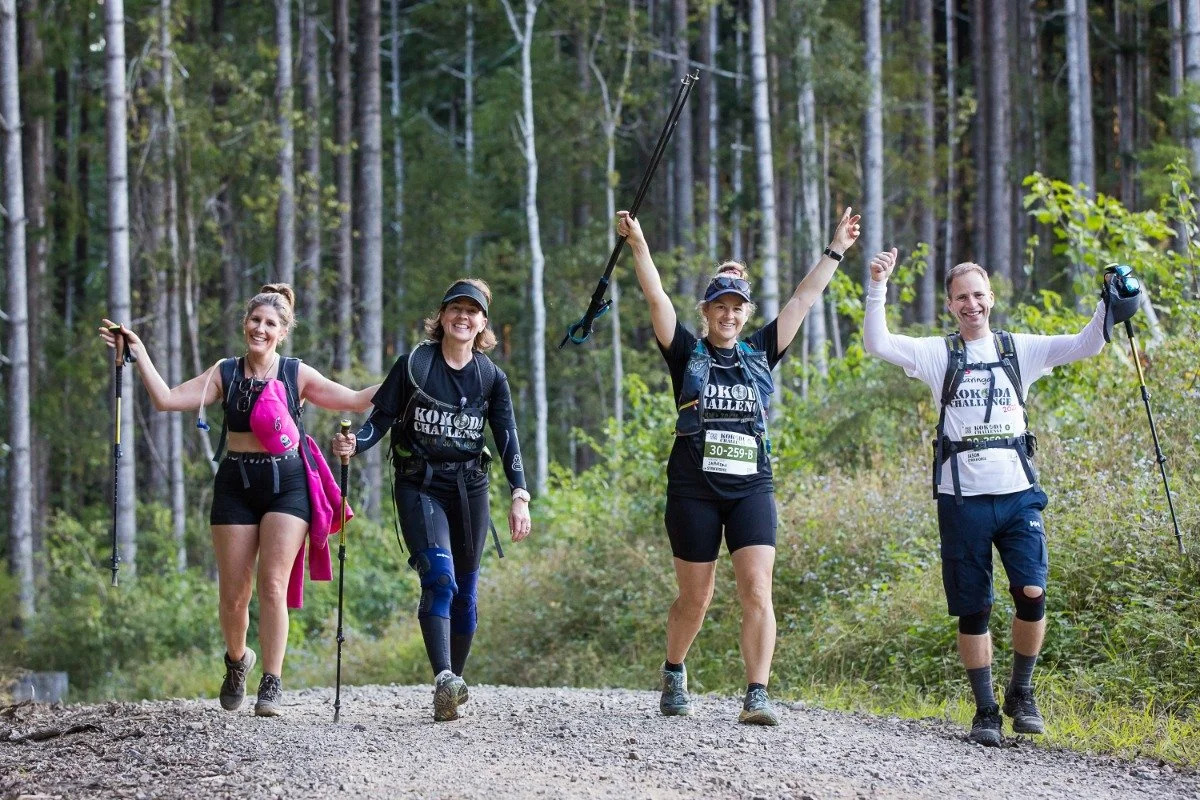 Participants on the Kokoda Challenge course in the Gold Coast Hinterland