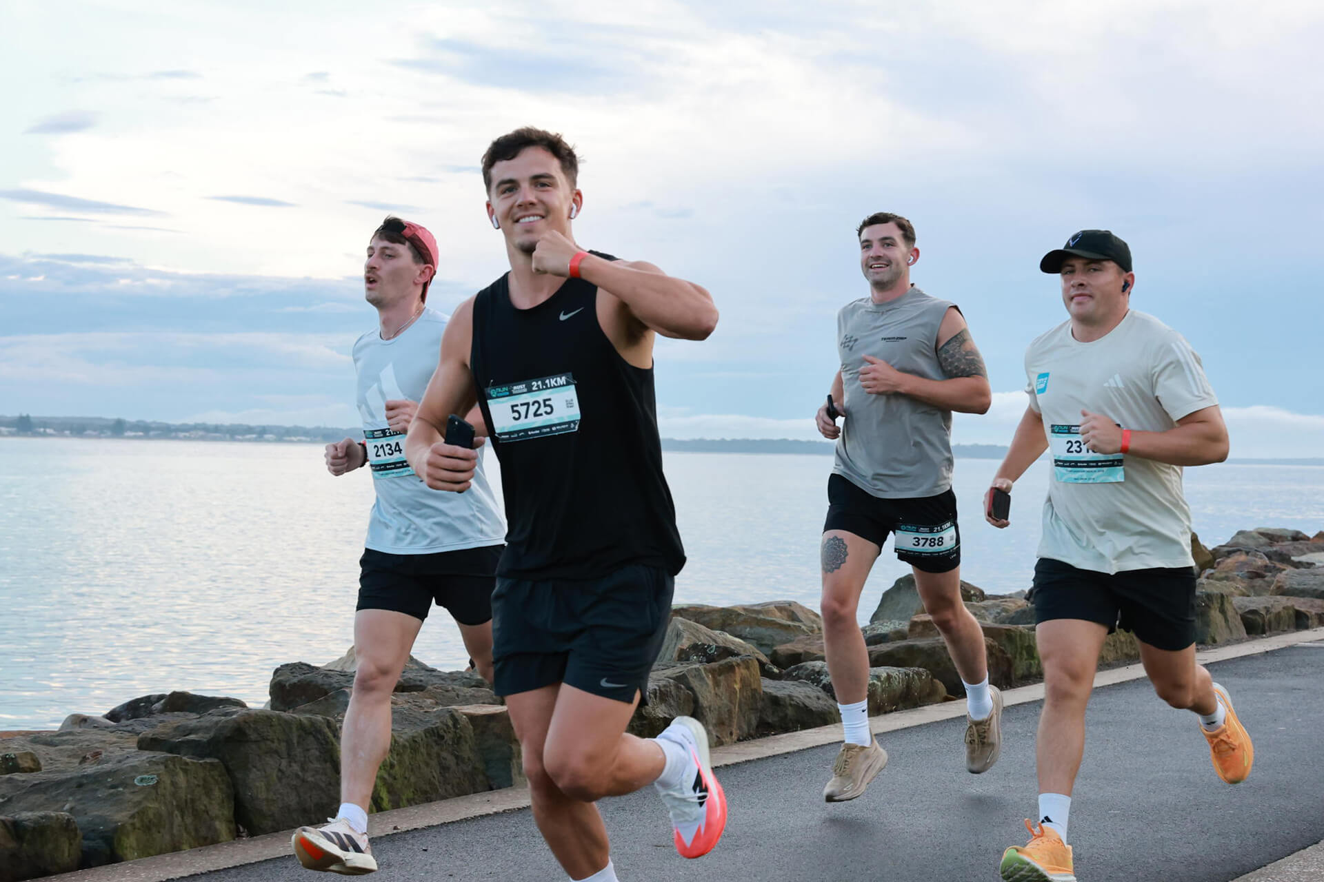 Runners on course at Run Husky in Huskisson