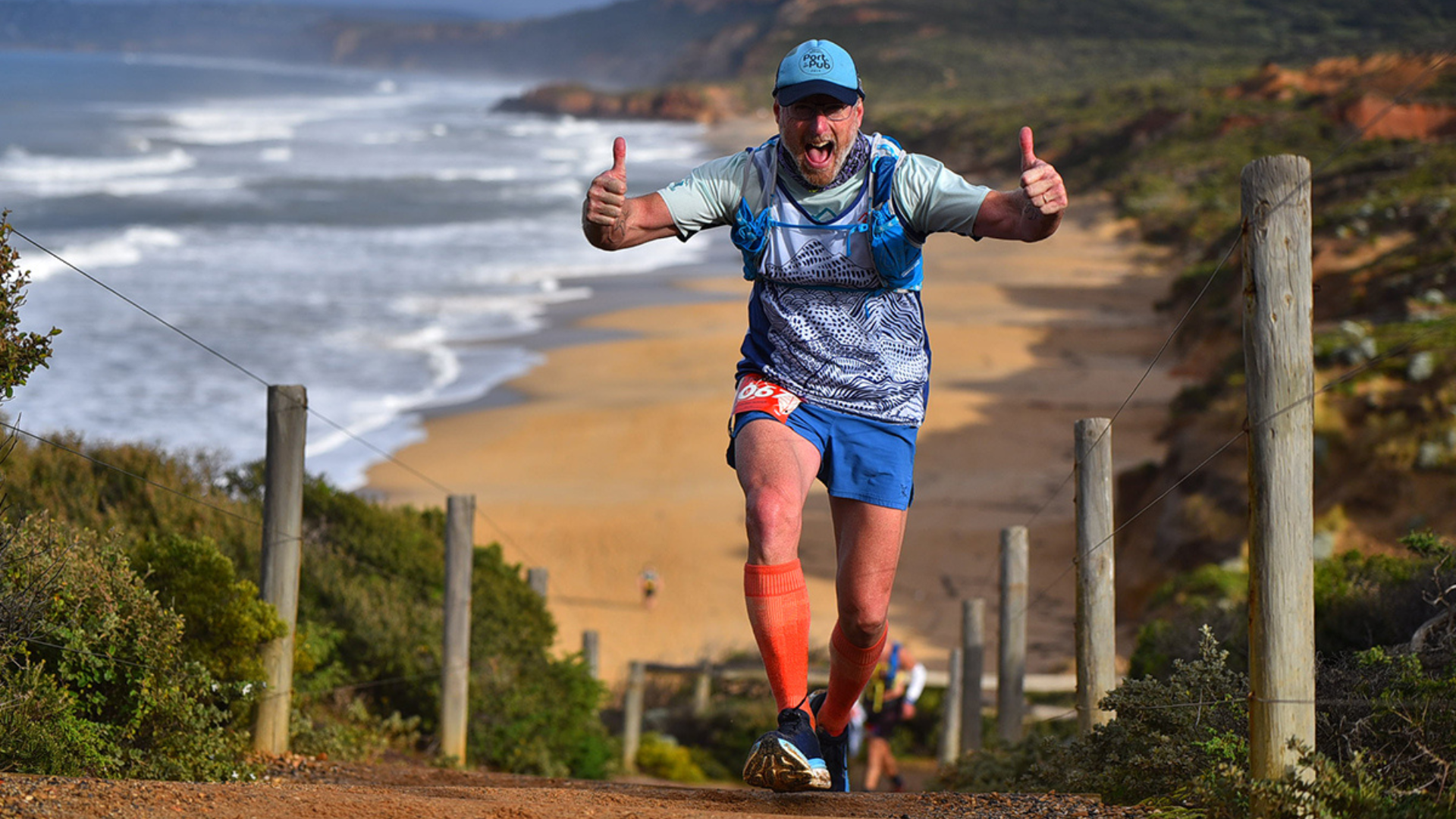 A runner on the trails at The Trail Running Series in Anglesea