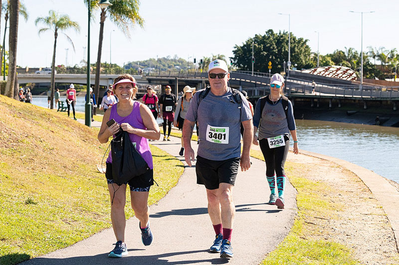 Walkers on the course at The Bloody Long Walk – Brisbane