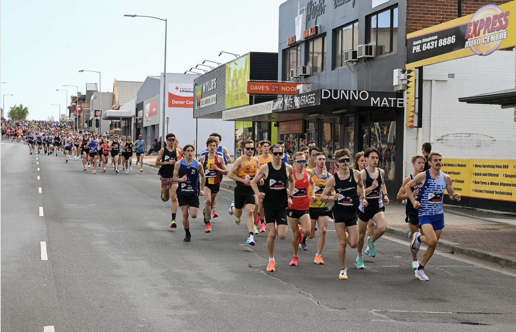 Runners at the Burnie Ten in Tasmania