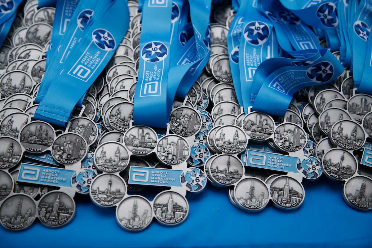 Abbott World Marathon Majors six-star finisher medals