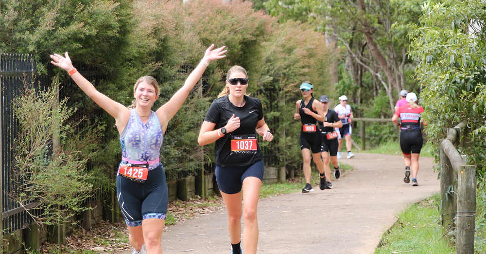 Trail runners on course at Trail Run Australia Port Stephens