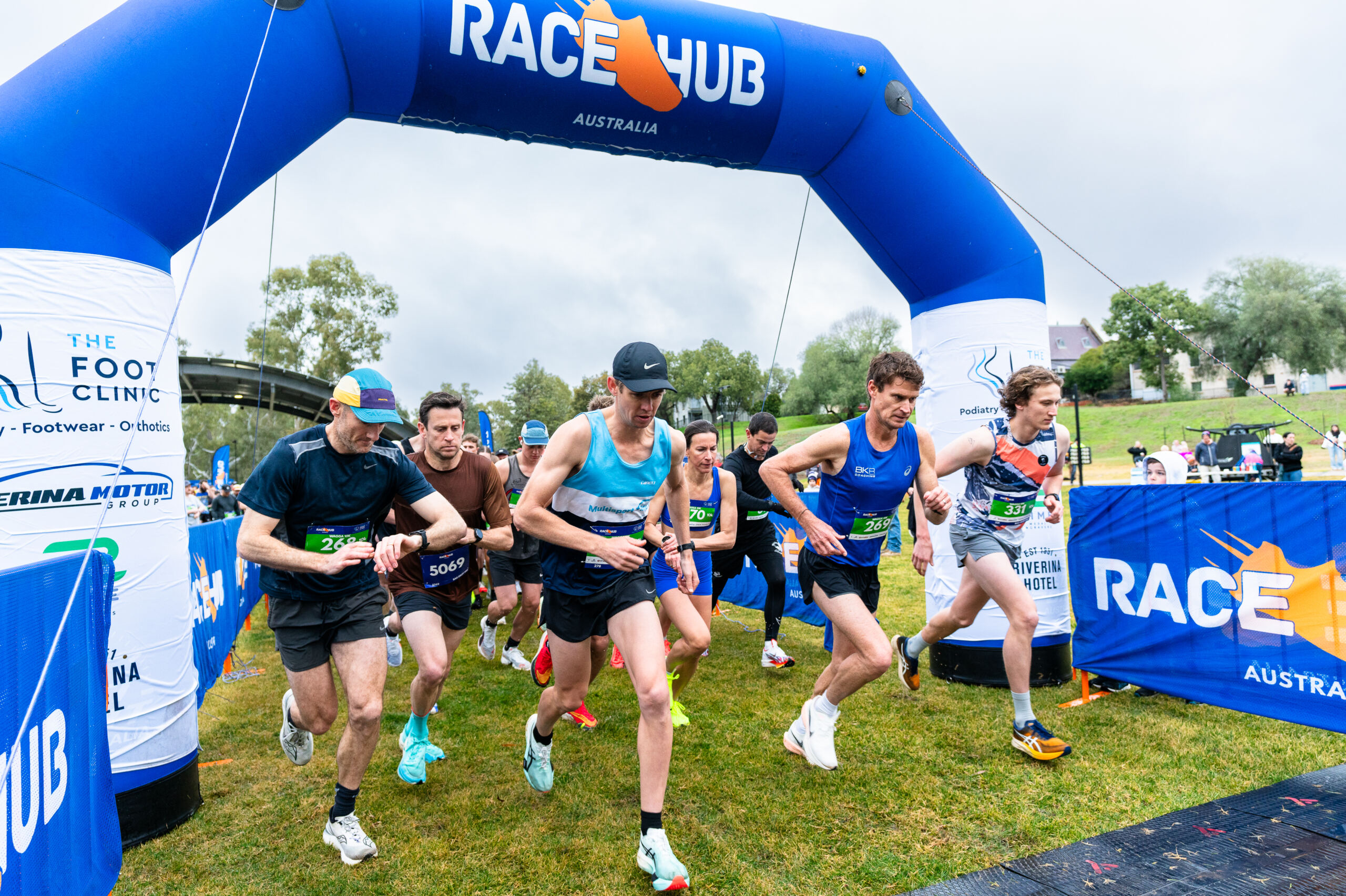 Runners beside the Yarra River at the Yarra River Running Festival