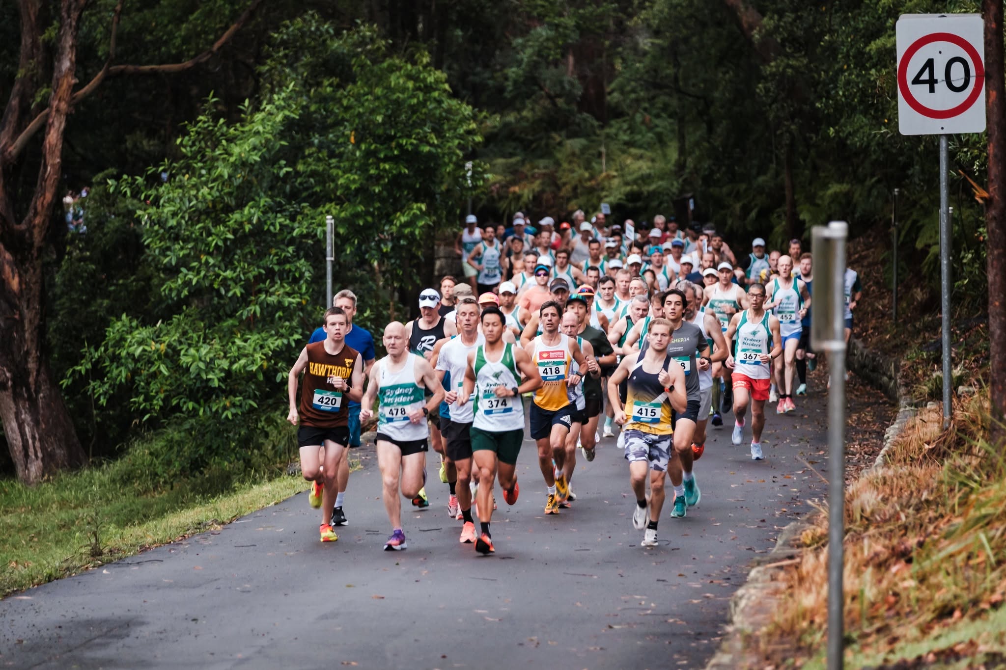 Sydney Striders 10K Series runners on course