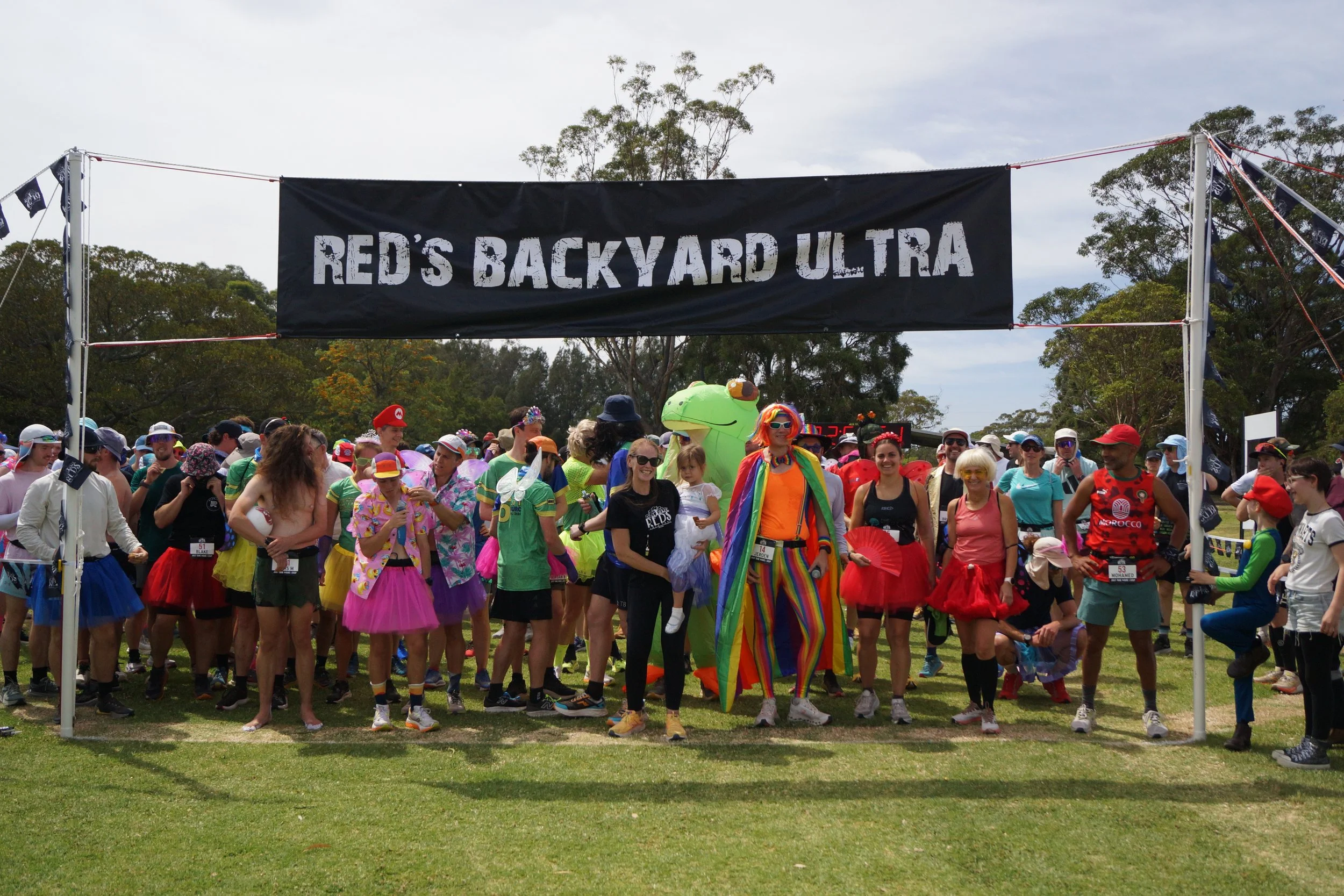 Runners in fancy dress at Red's Backyard Ultra