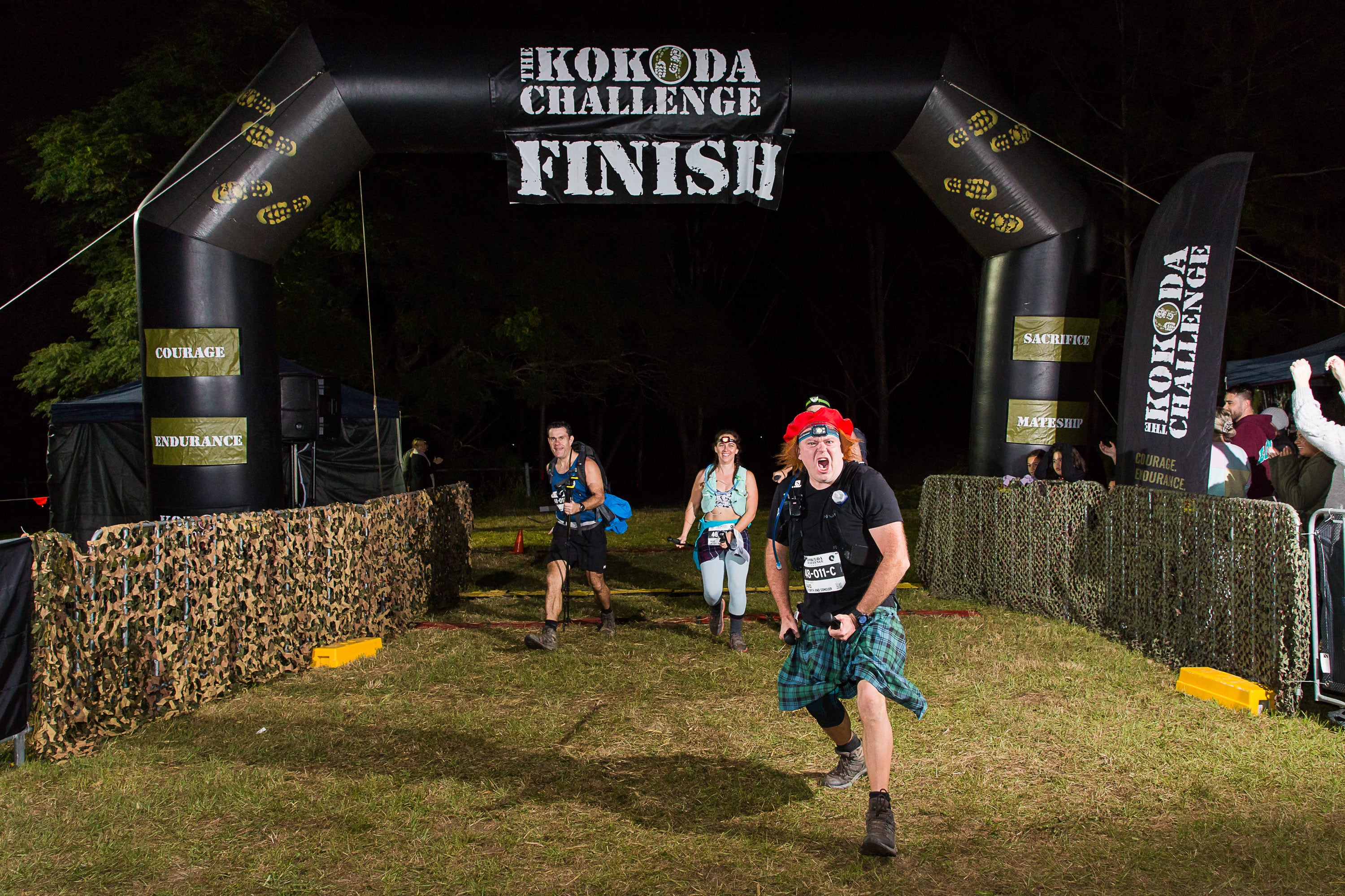 Teams on the Kokoda Challenge Sydney course in the Royal National Park
