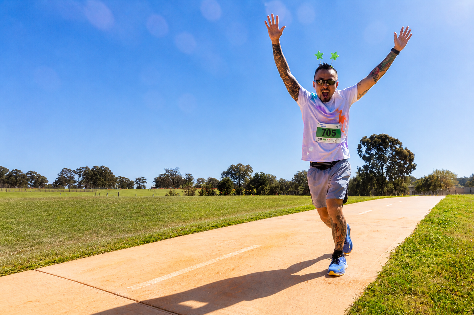 Runners at Run for the Hills in Bella Vista