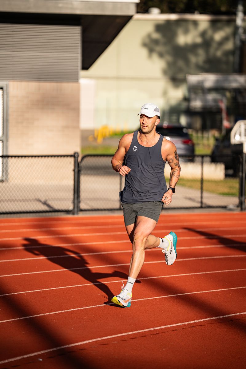 Track runners racing in the sun at The Track Classic, Penrith